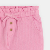شورت قطن فاخر باللون الوردي الفاتح للفتيات الصغيرات شورت قطن فاخر باللون الوردي الفاتح للفتيات الصغيرات
