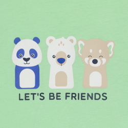 T-shirt animaux vert bébé...