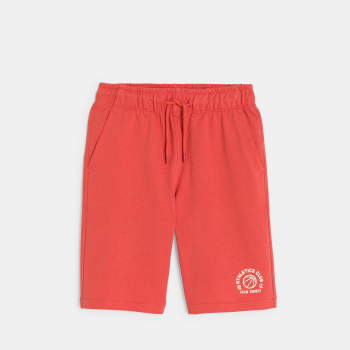 شورت برمودا أحمر للأولاد