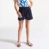 Short souple en jersey fantaisie bleu marine Fille Short souple en jersey fantaisie bleu marine Fille