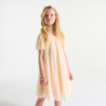 Robe de fête à paillettes nude Fille Robe de fête à paillettes nude Fille