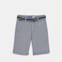 شورت برمودا تشينو بحزام فيروزي للأولاد