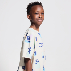 SURFRIDER  تيشيرت بأكمام قصيرة مطبوع، باللون البيج