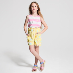 Débardeur rayé rose Fille