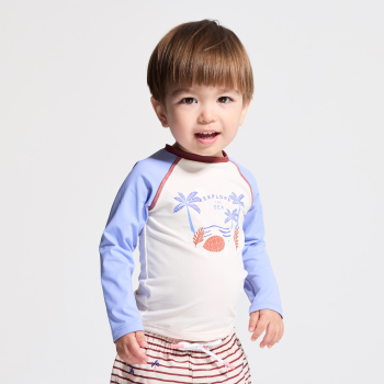 T-shirt anti UV manches longues beige bébé garçon
