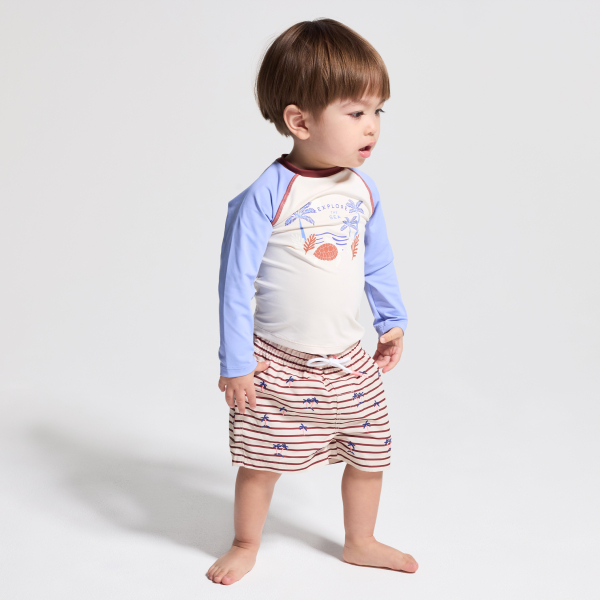 T-shirt anti UV manches longues beige bébé garçon T-shirt anti UV manches longues beige bébé garçon