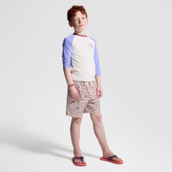 شورت سباحة مقلم عليه نقش أشجار النخيل للأولاد