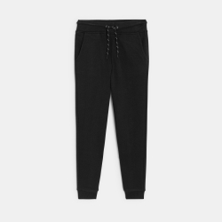 Pantalon de jogging en molleton noir garçon