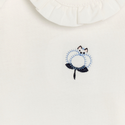 Blouse large col blanc bébé...