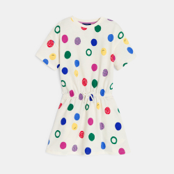 Robe-t-shirt à pois...