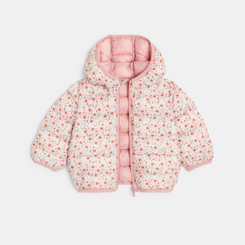 سترة مبطنة مشجرة، وردية...