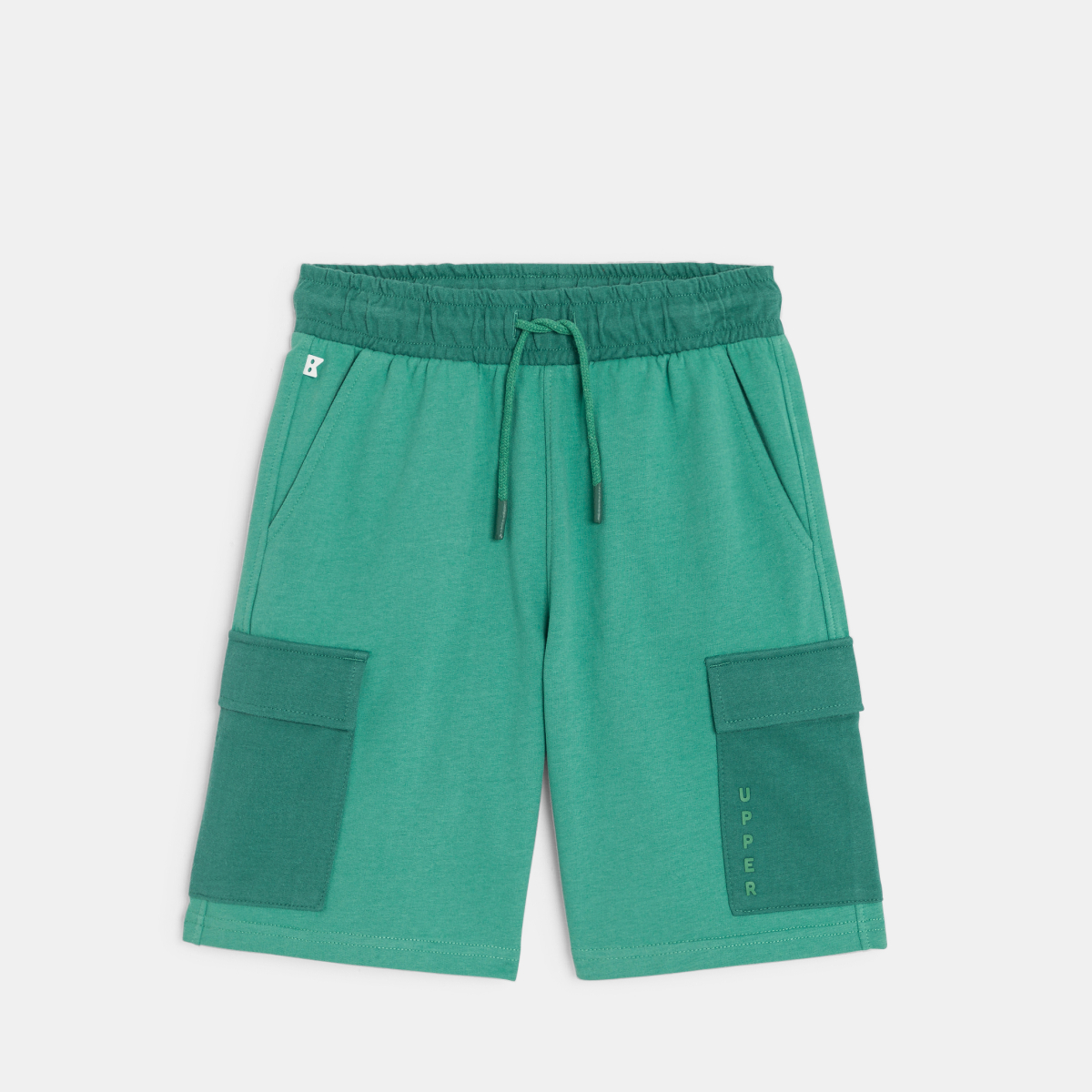 شورت برمودا كارجو أخضر من قماش الميلتون للأولاد شورت برمودا كارجو أخضر من قماش الميلتون للأولاد