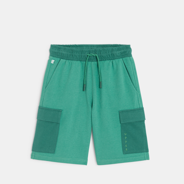 شورت برمودا كارجو أخضر من قماش الميلتون للأولاد شورت برمودا كارجو أخضر من قماش الميلتون للأولاد