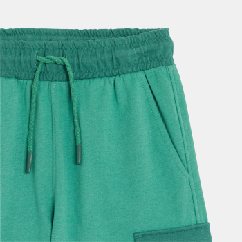 شورت برمودا كارجو أخضر من قماش الميلتون للأولاد