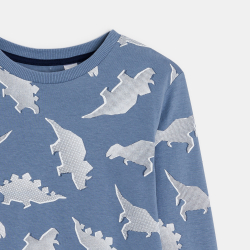 بيجاما جيرسي زرقاء طويلة من...