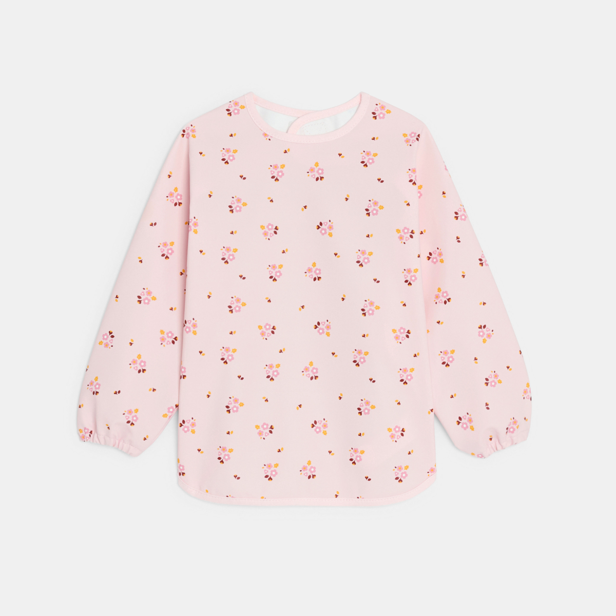 مريلة للأنشطة مطبوع عليه زهور، وردية اللون، للطفلة الصغيرة مريلة للأنشطة مطبوع عليه زهور، وردية اللون، للطفلة الصغيرة