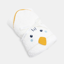 Cape de bain éponge jaune bébé naissance garçon