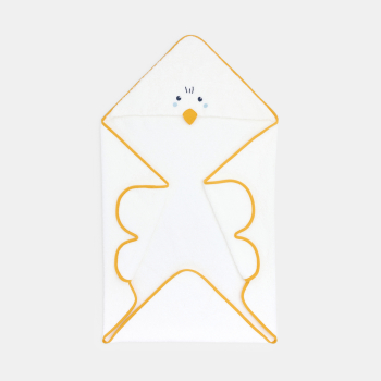 رداء استحمام من الإسفنج، أصفر اللون، للصبي حديث الولادة 