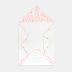 Cape de bain éponge rose...