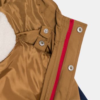 سترة 3 في 1 بنية اللون للأولاد