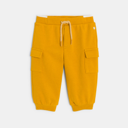 Pantalon de jogging molleton jaune bébé garçon