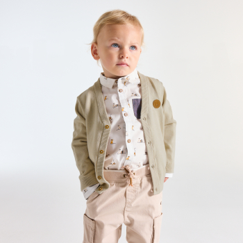 جيليه منسوج من التريكو، للأطفال الرضع.