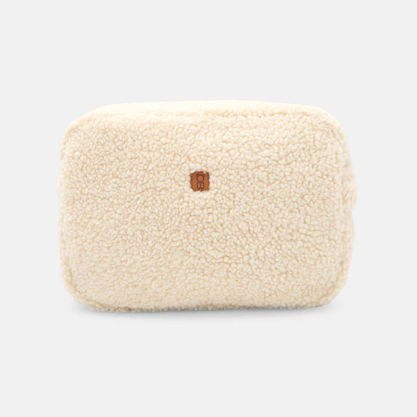 Trousse zippée moumoute rose bébé fille Trousse zippée moumoute rose bébé fille