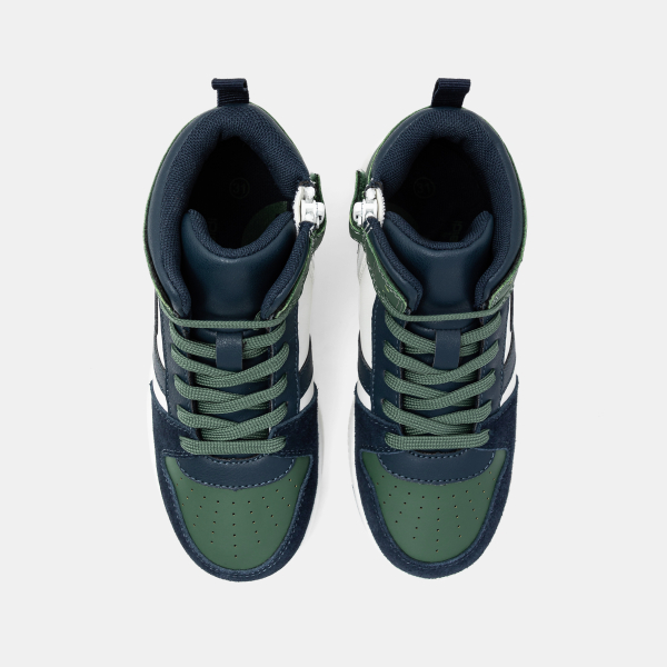 Basket street haute vert garçon Basket street haute vert garçon