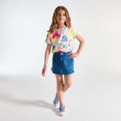 T-shirt imprimé multicolore Fille