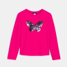 T-shirt manches longues à sequins magiques rose Fille T-shirt manches longues à sequins magiques rose Fille