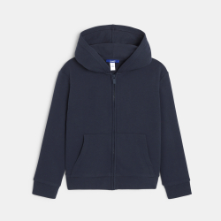 سترة بسحاب للأولاد باللون الأزرق