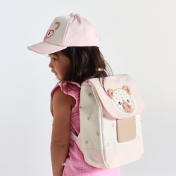 حقيبة ظهر النمر الوردي للفتيات الصغيرات