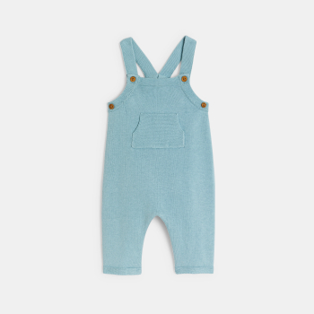 سالوبيت بقماش تريكو وبودي أزرق للصبي حديث الولادة