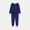 بيجاما قطعتان، اللون أزرق داكن، من الجيرسيه للفتيات بيجاما قطعتان، اللون أزرق داكن، من الجيرسيه للفتيات