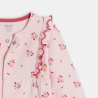 Combinaison longue fleurie rose bébé fille Combinaison longue fleurie rose bébé fille