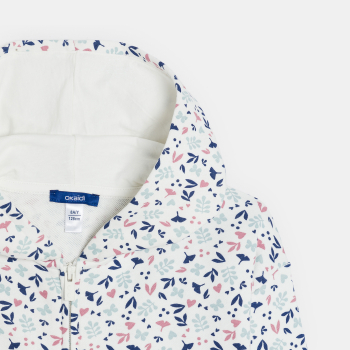 سويت شيرت بغطاء رأس مطبوع عليه، للفتيات