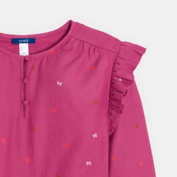 Robe ceinturée imprimée...