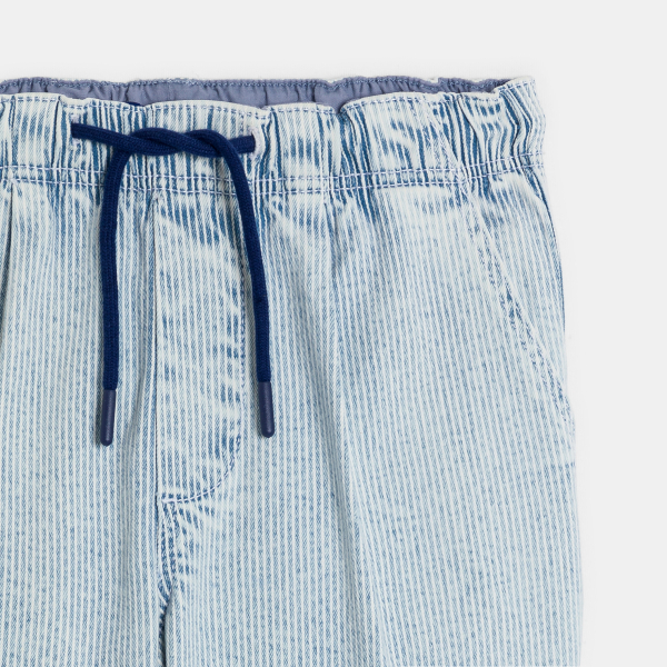 Pantalon rayé délavé bleu Garçon Pantalon rayé délavé bleu Garçon