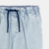Pantalon rayé délavé bleu Garçon Pantalon rayé délavé bleu Garçon
