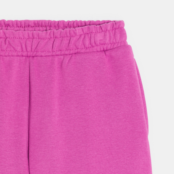 بنطلون رياضي ميلتون قصة عريضة، وردي سادة للفتيات بنطلون رياضي ميلتون قصة عريضة، وردي سادة للفتيات