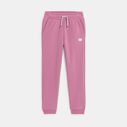 Jogging en molleton rose Fille