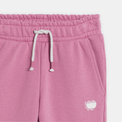 Jogging en molleton rose Fille