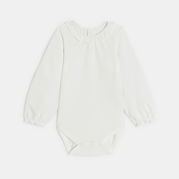 Salopette longue maille tricot et body rose bébé fille Salopette longue maille tricot et body rose bébé fille