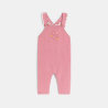 Salopette longue maille tricot et body rose bébé fille Salopette longue maille tricot et body rose bébé fille