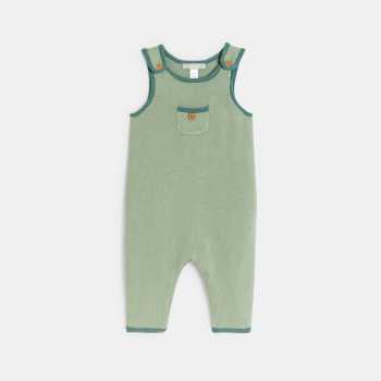 سالوبيت بقماش تريكو وبودي أخضر للصبي حديث الولادة