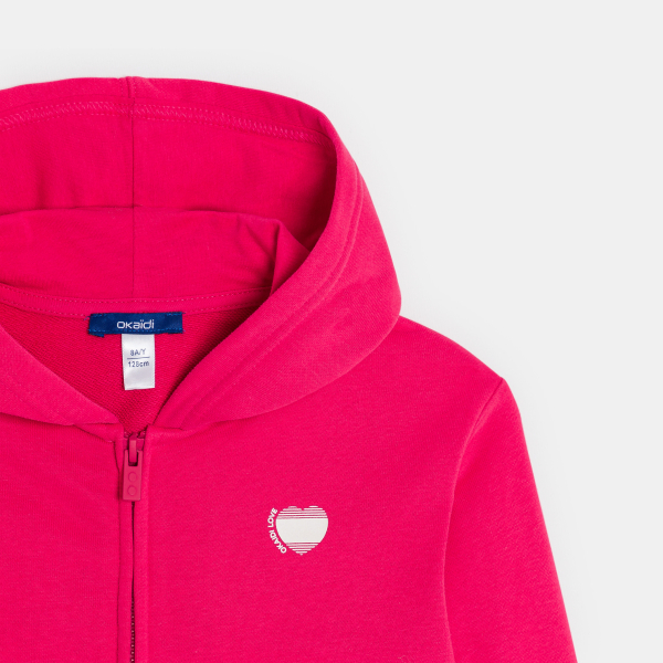 سويت شيرت مع غطاء رأس باللون الأحمر للفتيات سويت شيرت مع غطاء رأس باللون الأحمر للفتيات