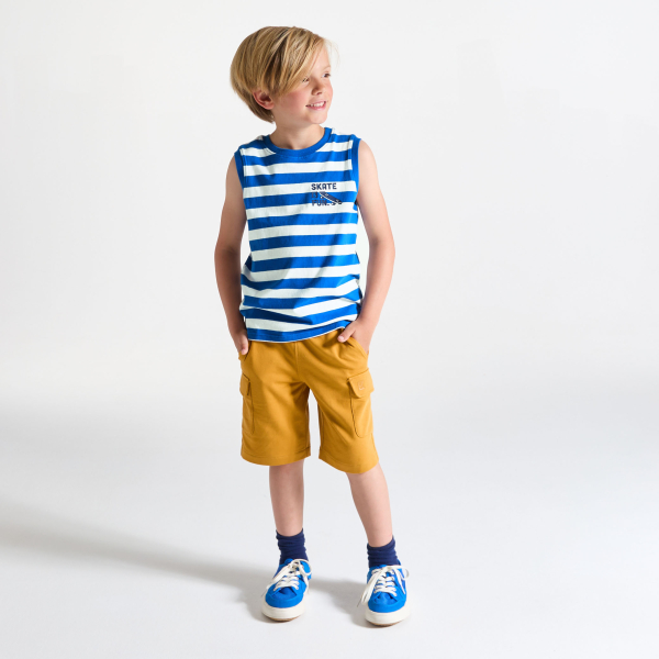 Débardeur rayé bleu Garçon Débardeur rayé bleu Garçon
