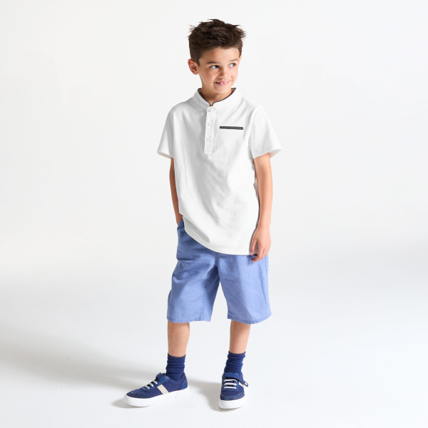 Polo manches courtes blanc Garçon Polo manches courtes blanc Garçon