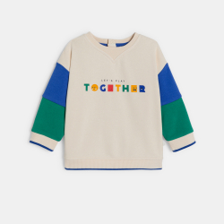 Sweat-shirt garçon col rond