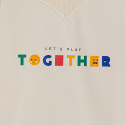 Sweat-shirt garçon col rond